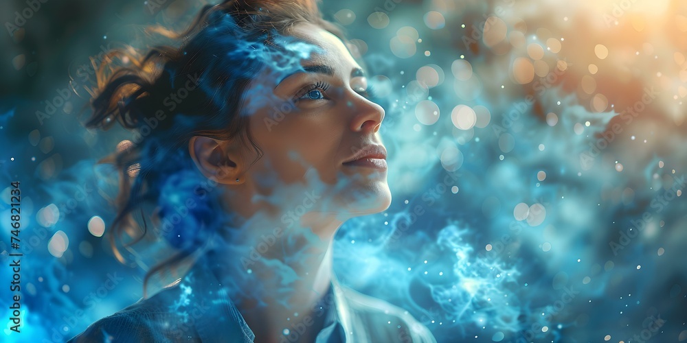 Captivating Aura A womans charismatic energy draws viewers into her positivity. Concept Portrait Photography, Female Empowerment, Positive Vibes Captivating Aura A womans charismatic energy draws viewers into her positivity. Concept Portrait Photography, Female Empowerment, Positive Vibes