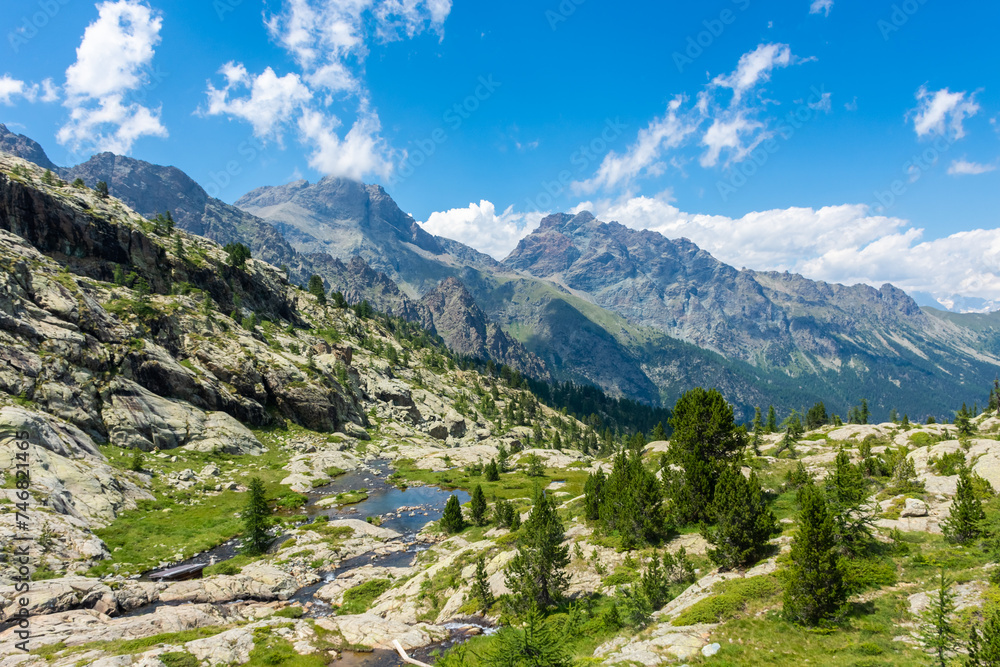 Landscape of the Mount Avic Valley, Aosta Valley,  Italy
