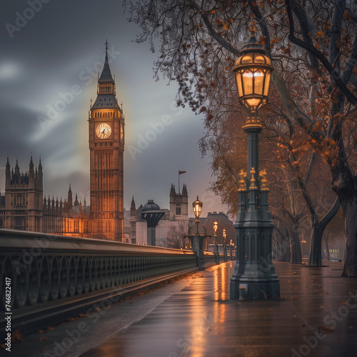 Twilight Serenity at Big Ben - Iconic London Landmark