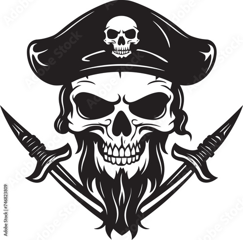 Rogue Pirates Crest Buccaneers Mark Pirates Blade Badge Iconic Symbol of Rogues