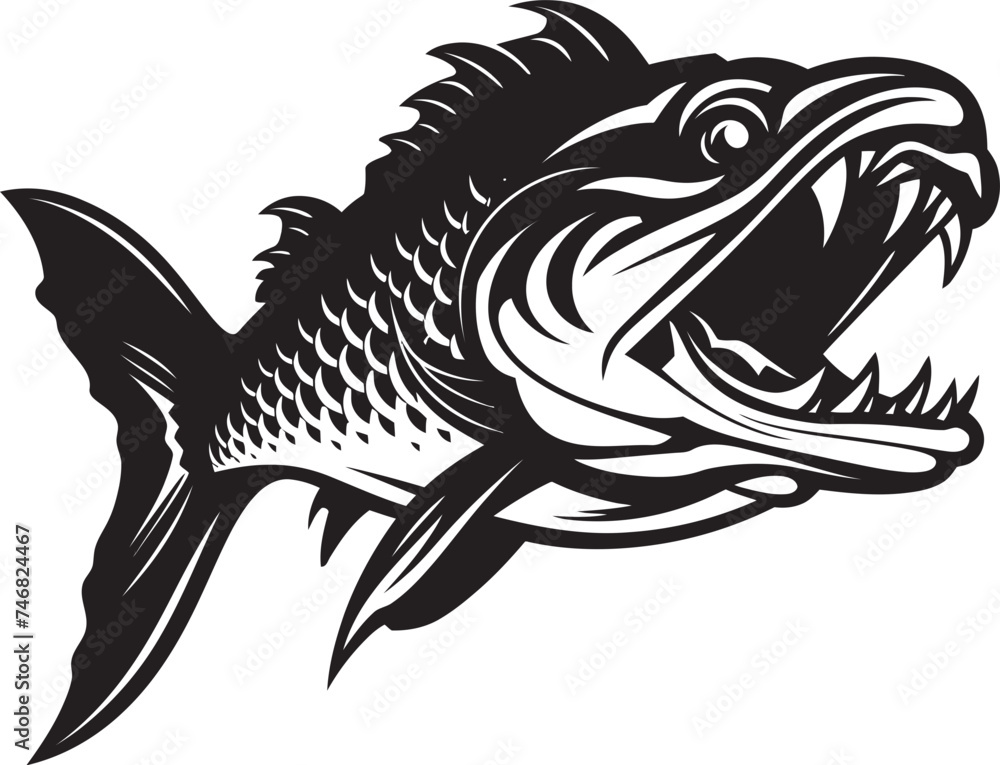 Jungle Jive Freshwater Fish Logo Vectors Aquatic Aura Freshwater Fish Logo Vector Graphics