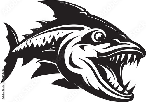 Wallpaper Mural Cascade Charm Tropical Freshwater Fish Logo Concepts Aquatic Allegiance Dynamic Fish Design Vector Art Torontodigital.ca