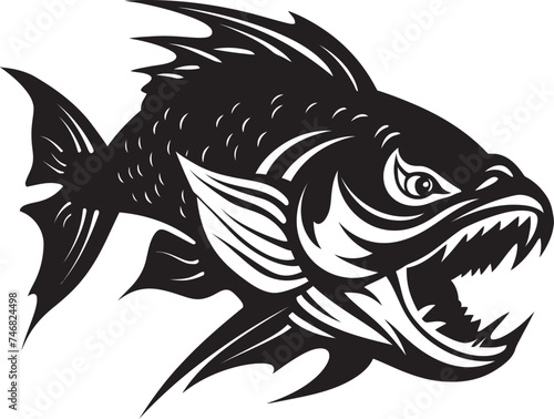 Serene Streams Tranquil Freshwater Fish Icon Designs Tropicana Trove Vector Graphics of Tropical Fish Designs