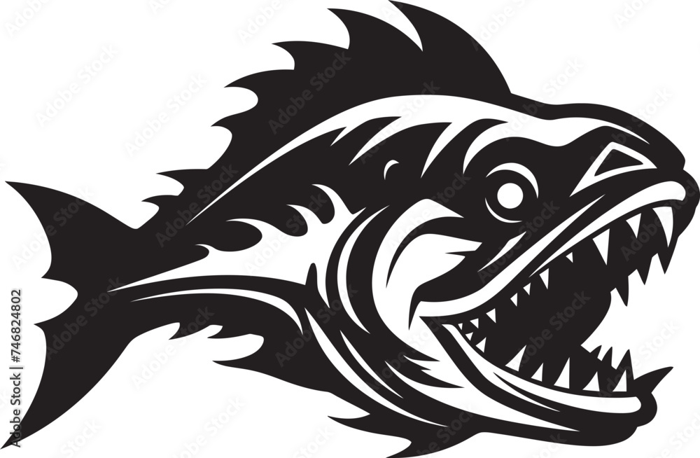 Obraz premium Lagoon Legends Tropical Fish Vector Graphics Coral Charisma Freshwater Fish Logo Design