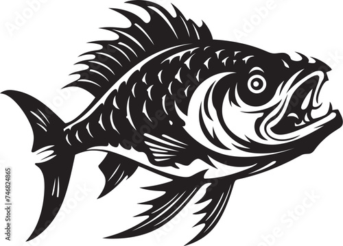 Tropicana Trove Vector Graphics of Freshwater Fish Aquatic Aura Tropical Fish Logo Designs
