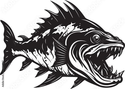 Radiant Rivers Freshwater Fish Iconography Tropicana Trove Vector Graphics of Freshwater Fish