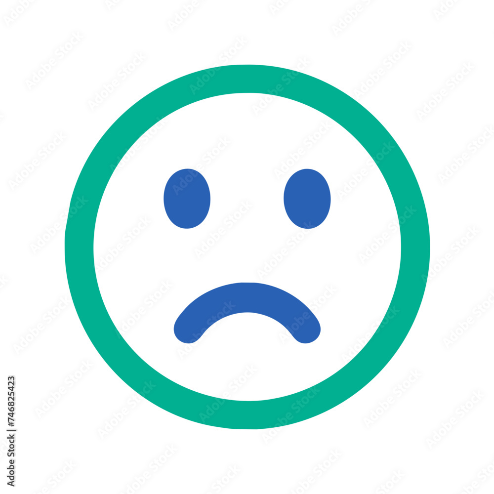 Fototapeta premium sad emoji