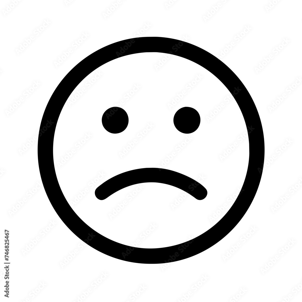 Fototapeta premium sad emoji