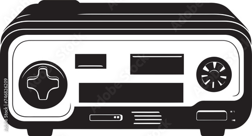 Epoch Console Emblem Portable Vintage Graphics Pocket Sized Retro Adventure Classic Vector Logo
