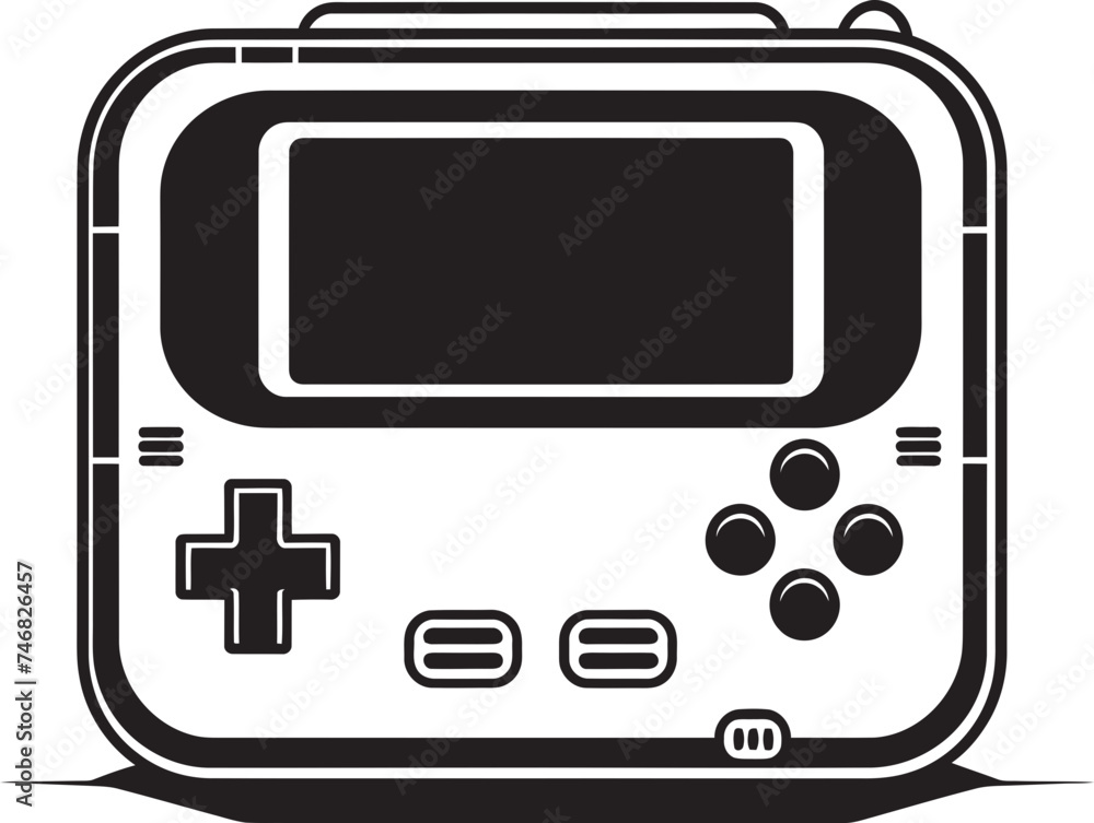 Classic Game Companion Logo Portable Console Vector Art Nostalgic Portable Gaming System Symbol Retro Vector Design Classic Game Companion Logo Portable Console Vector Art Nostalgic Portable Gaming System Symbol Retro Vector Design