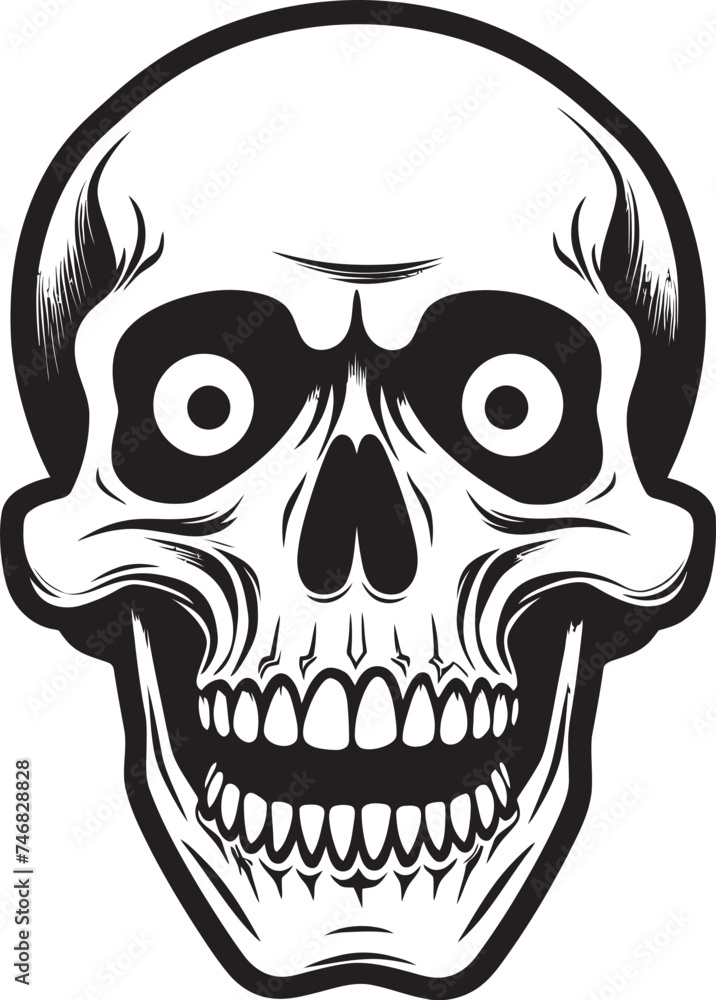 Terrifying Skeleton Symbol Shocked Skeleton Vector Graphic Startled Bone Structure Emblem Bone Chilling Vector Logo Terrifying Skeleton Symbol Shocked Skeleton Vector Graphic Startled Bone Structure Emblem Bone Chilling Vector Logo