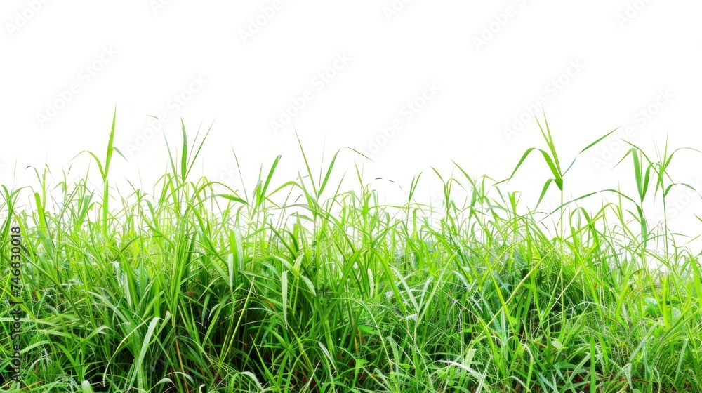 Fototapeta premium beautiful grass on white background in high resolution and high quality