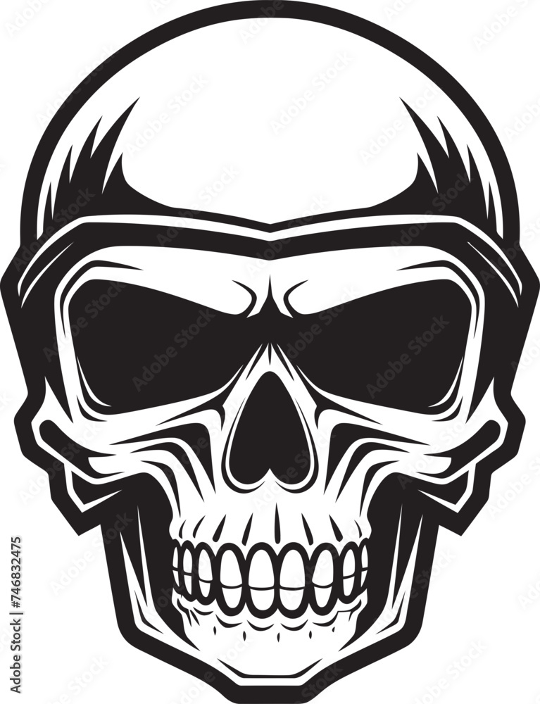 Skull Sentry Vector Logo with Skull in Helmet HelmHerald Helmeted Skull Icon Graphic Skull Sentry Vector Logo with Skull in Helmet HelmHerald Helmeted Skull Icon Graphic