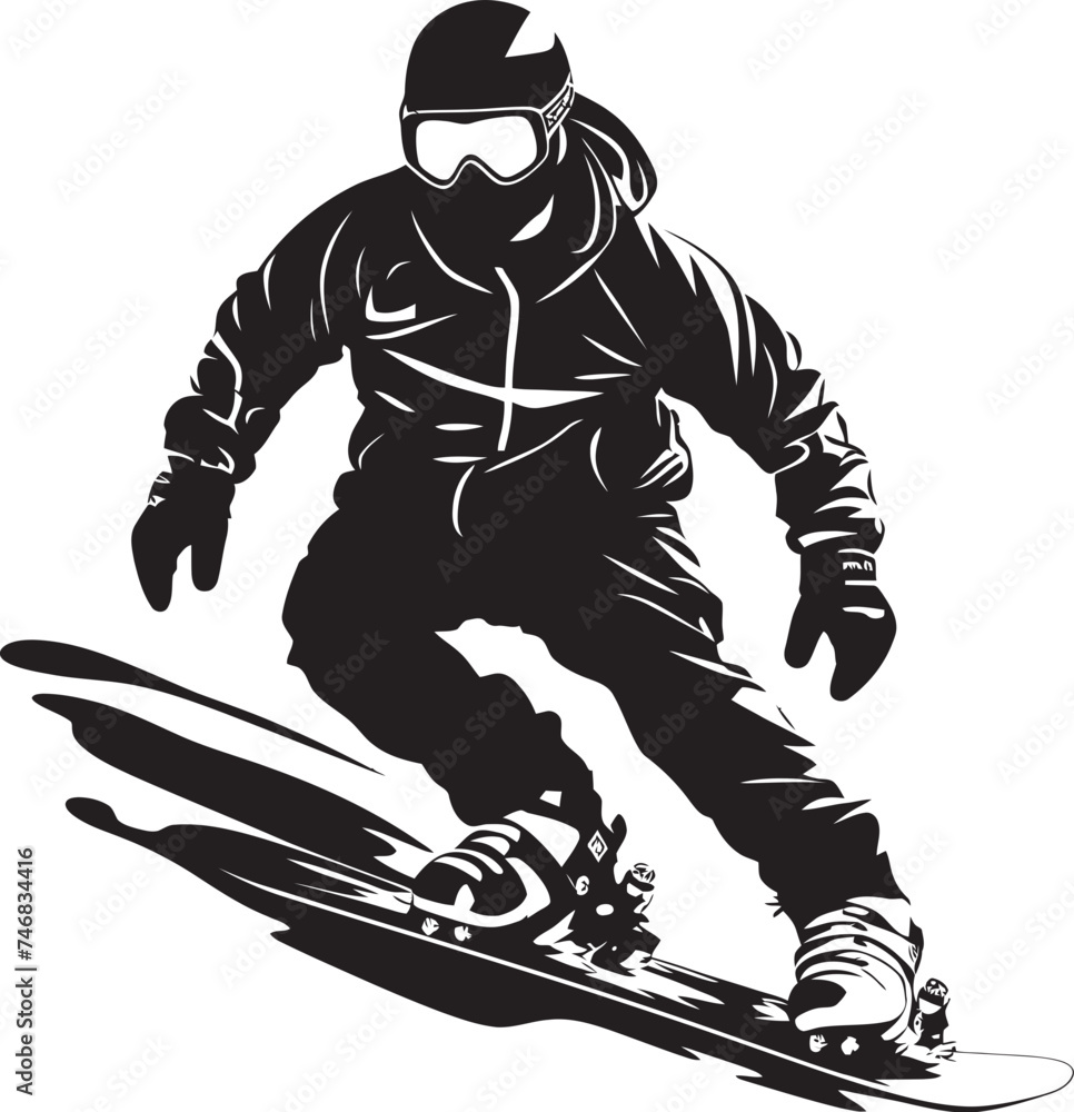 Mountain Carver Snowboarding Man Icon Design Glacier Glide Vector Logo featuring Snowboarding Man Mountain Carver Snowboarding Man Icon Design Glacier Glide Vector Logo featuring Snowboarding Man