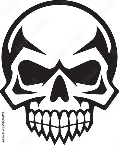 Radioactive Remains Vector Toxic Skull Icon Chemical Contour Graphic Design with Toxic Skull
