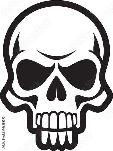 Lethal Mark Toxic Skull Logo Design Icon Radioactive Remains Vector Toxic Skull Icon