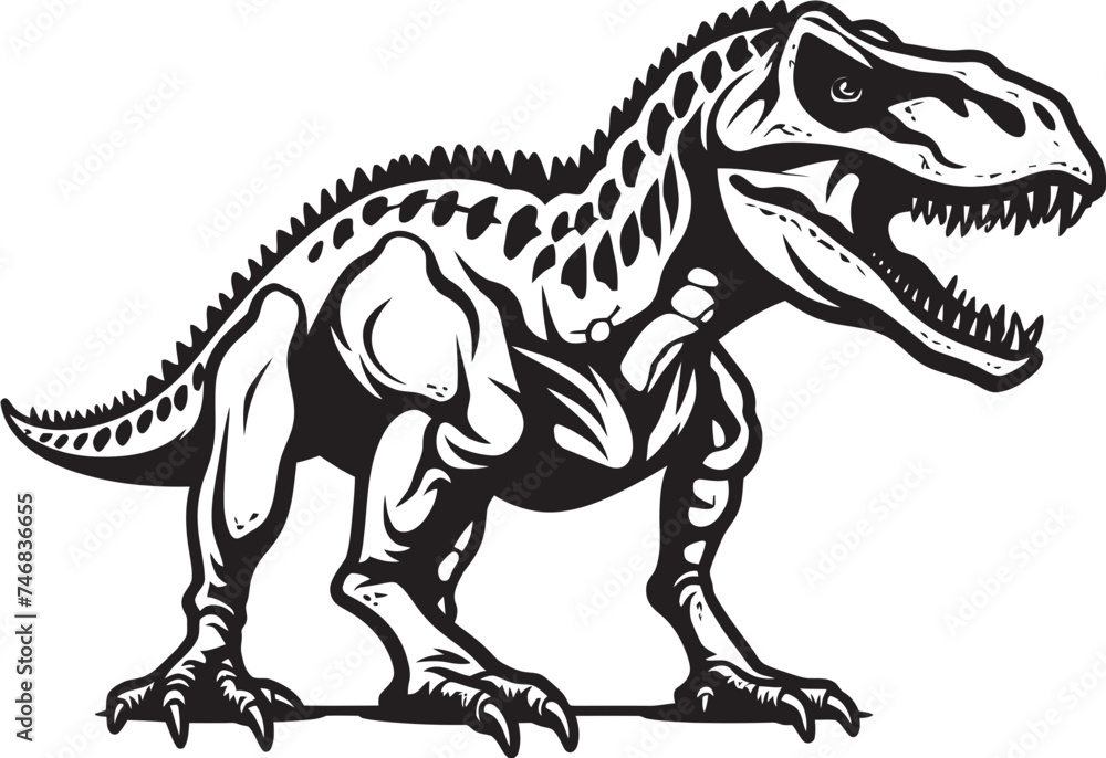 Paleontological Majesty Vector Graphic of T Rex Skeleton Tyrants Triumph Iconic T Rex Skeleton Logo Paleontological Majesty Vector Graphic of T Rex Skeleton Tyrants Triumph Iconic T Rex Skeleton Logo
