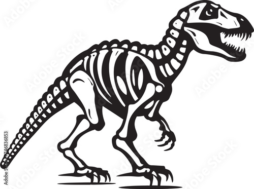 Paleontological Prestige Tyrannosaurus Icon Design Tyrannosaurus Tribute Vector Graphic Logo