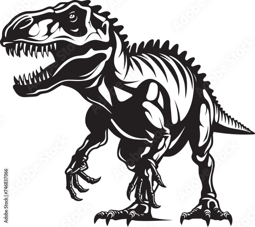 Prehistoric Powerhouse Tyrannosaurus Logo Ancient Apex T Rex Graphic Design