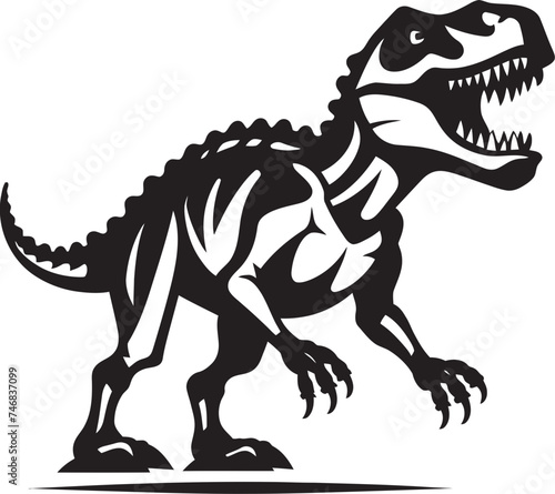 Tyrannosaurus Tribute Vector Logo Dino Dynasty Iconic T Rex Emblem © BABBAN