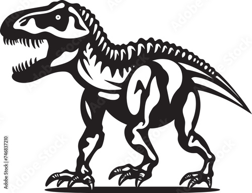 Prehistoric Pride Tyrannosaurus Graphic Emblem Paleontological Prestige T Rex Icon Design