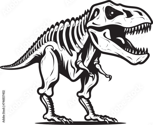 Tyrannosaurus Tribute Vector Logo Design Dino Dynasty Iconic T Rex Emblem © BABBAN