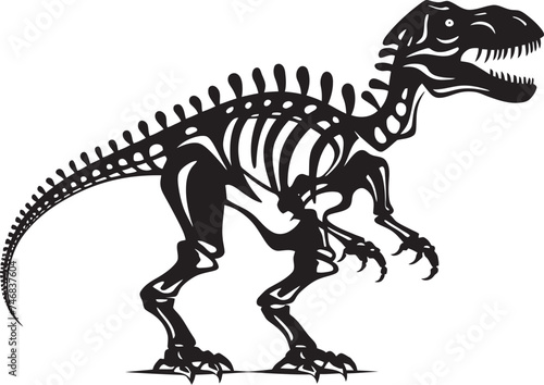 Tyrants Triumph T Rex Graphic Design Dino Dynasty Iconic Tyrannosaurus Vector Emblem © BABBAN