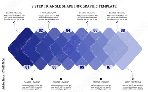 diamond shape triangle editable business infographic template design