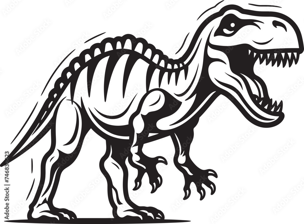Rex Resurgence T Rex Skeleton Logo Design Icon Jurassic Relic Vector Icon of Tyrannosaurus Skeleton Rex Resurgence T Rex Skeleton Logo Design Icon Jurassic Relic Vector Icon of Tyrannosaurus Skeleton