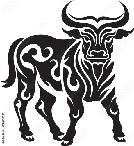 Tiki Traditions Tahitian Bull Vector Graphic Island Impressions Tahiti Style Bull Icon