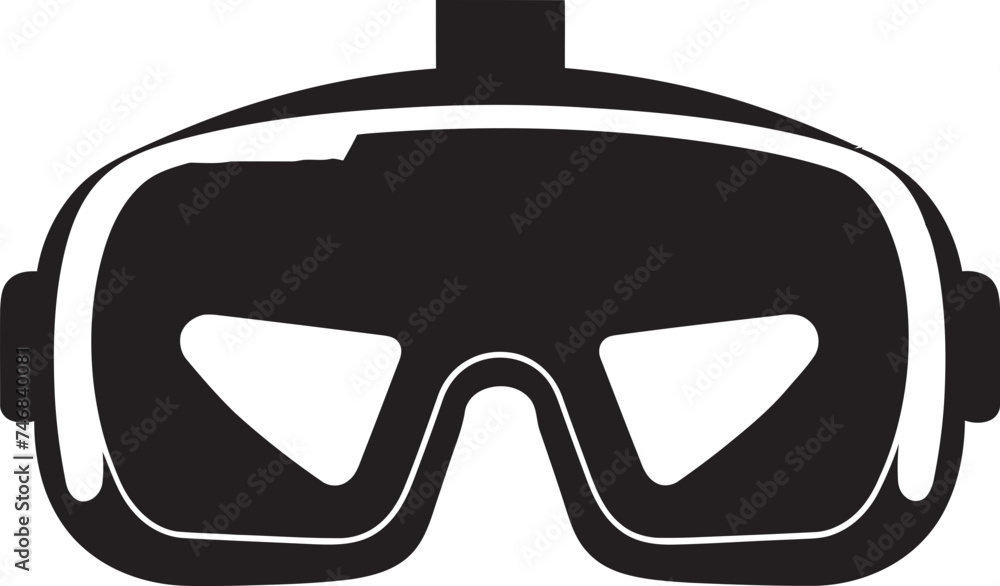 Immersive Interface VR Goggles Vector Icon Techno Vision Digital VR Graphics Logo Immersive Interface VR Goggles Vector Icon Techno Vision Digital VR Graphics Logo