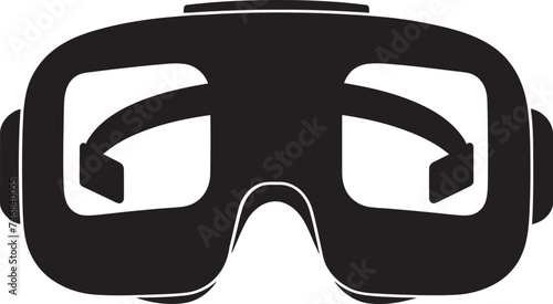 Virtual Vision VR Goggles Vector Logo Digital Dream Virtual Reality Iconic Graphic