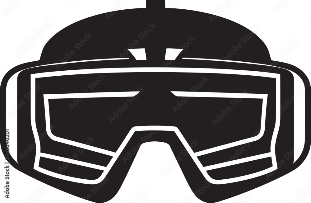 Immersive Interface VR Goggles Logo Design Techno Visionary Virtual Reality Graphic Symbol Immersive Interface VR Goggles Logo Design Techno Visionary Virtual Reality Graphic Symbol