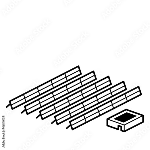 Solar power Farm icon