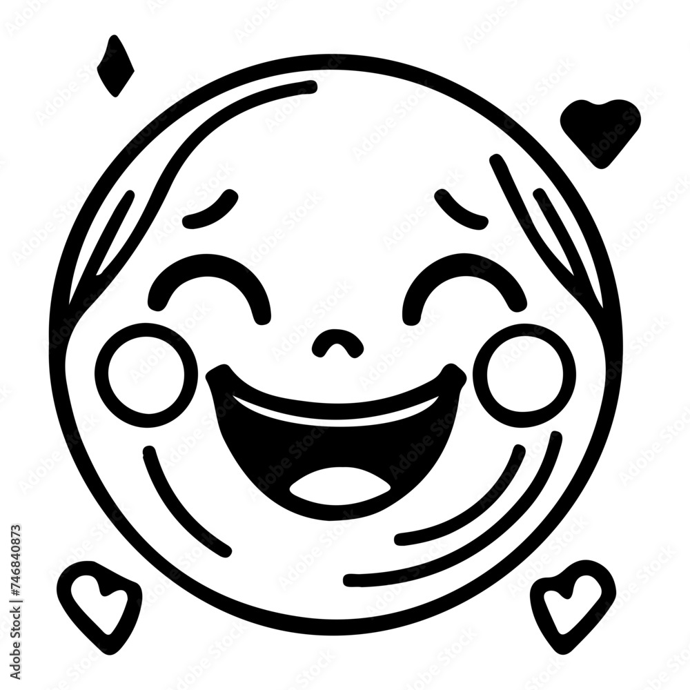Joyful Hand Drawn Smiley Face Emoji Vector Icons for Crafts and Chat Apps Joyful Hand Drawn Smiley Face Emoji Vector Icons for Crafts and Chat Apps