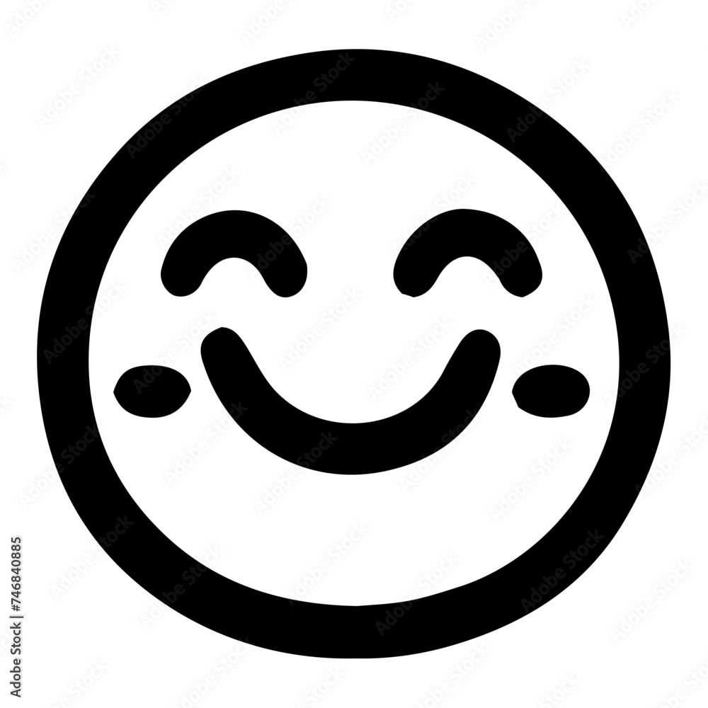 Joyful Hand Drawn Smiley Face Emoji Vector Icons for Crafts and Chat Apps Joyful Hand Drawn Smiley Face Emoji Vector Icons for Crafts and Chat Apps