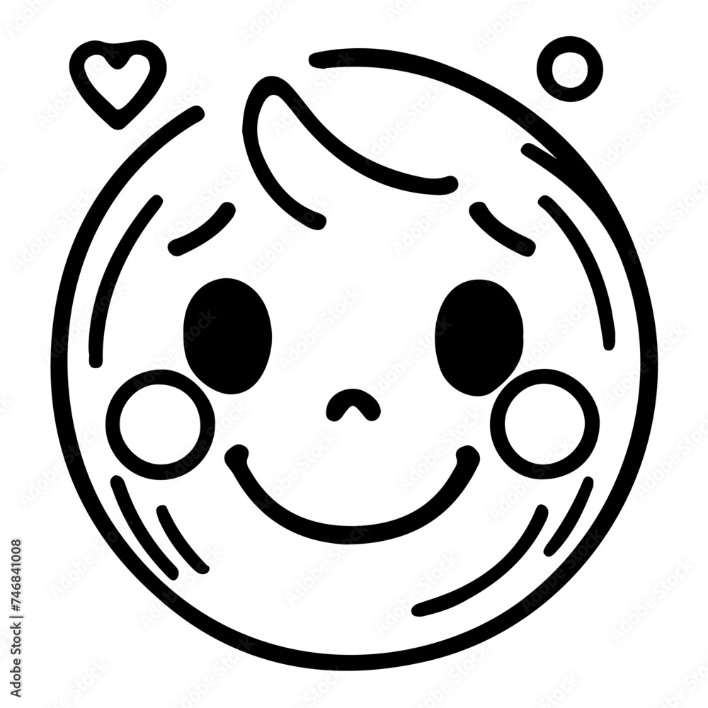 Joyful Hand Drawn Smiley Face Emoji Vector Icons for Crafts and Chat Apps Joyful Hand Drawn Smiley Face Emoji Vector Icons for Crafts and Chat Apps