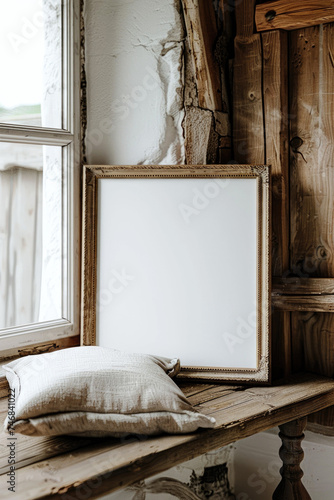 Empty Vertical Frame Mockup, Frame blank mock up