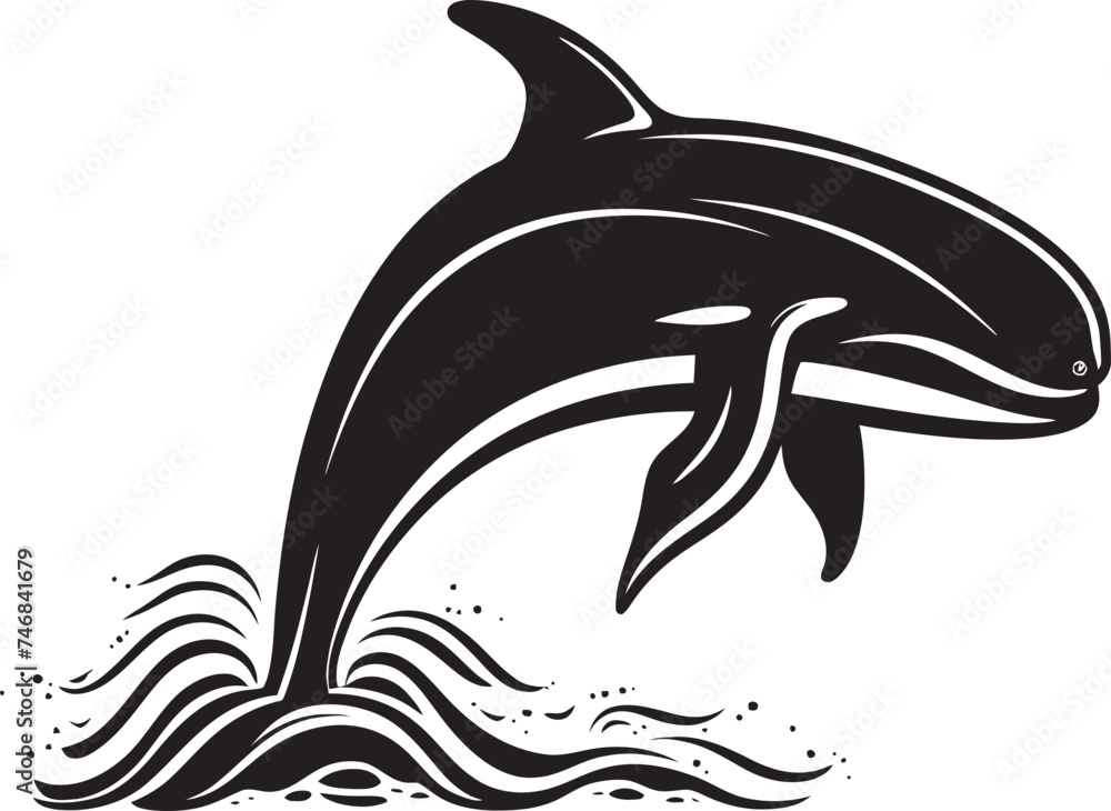Celestial Cetacean Whale Icon Graphic Design for Marine Conservation Leviathan Legacy Vector Logo with Powerful Whale Imagery Celestial Cetacean Whale Icon Graphic Design for Marine Conservation Leviathan Legacy Vector Logo with Powerful Whale Imagery