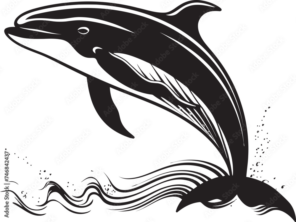 Azure Odyssey Iconic Vector Emblem Maritime Melody Whale Logo Graphics Azure Odyssey Iconic Vector Emblem Maritime Melody Whale Logo Graphics