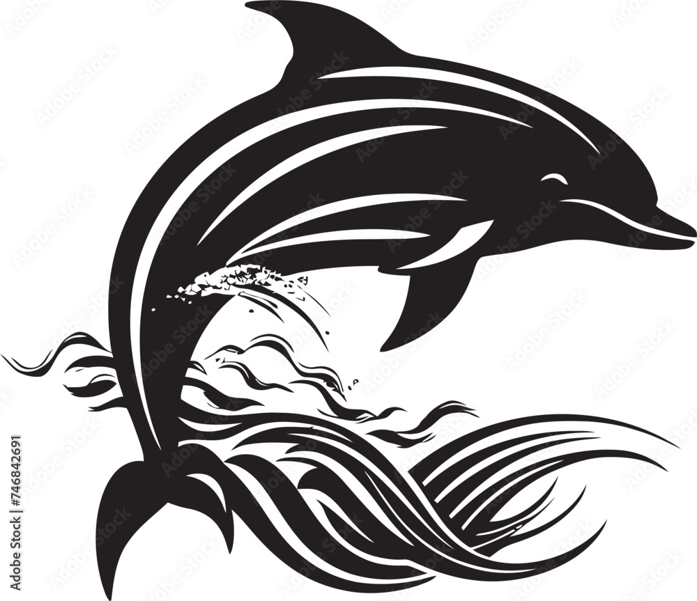 Sea Sovereign Whale Vector Emblem Design Celestial Cetacean Iconic Whale Graphic Sea Sovereign Whale Vector Emblem Design Celestial Cetacean Iconic Whale Graphic