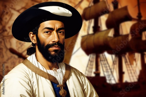 Ferdinand Magellan was a Portuguese explorer who led the first circumnavigation of the globe in the 16th century, generative ai