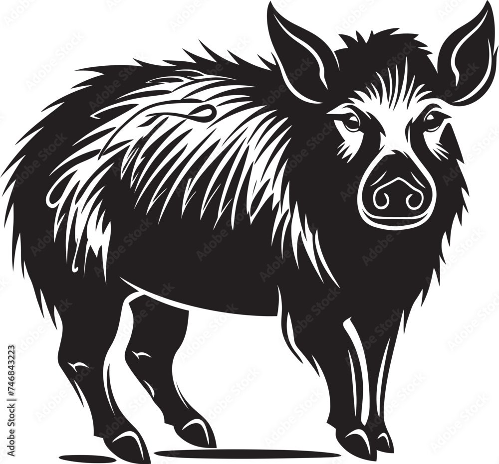 Ferocious Fury Iconic Boar Emblem Snout Sovereign Wild Boar Icon Design Ferocious Fury Iconic Boar Emblem Snout Sovereign Wild Boar Icon Design