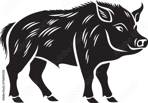 Razorback Rampage Wild Boar Emblematic Icon Boar Battalion Iconic Logo Graphics