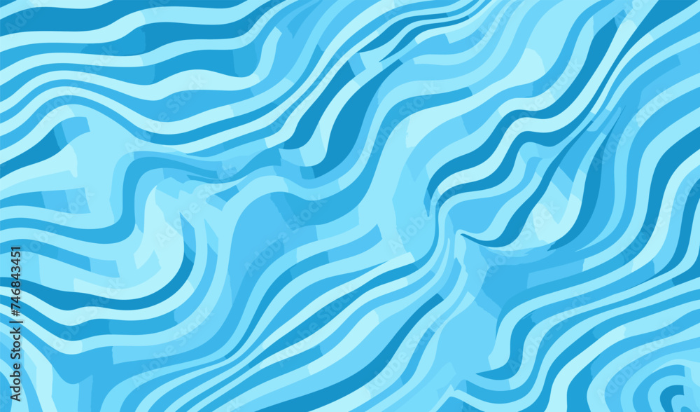 Light blue zebra pattern with wavy lines, seamless pattern vector distorted wallpaper Light blue zebra pattern with wavy lines, seamless pattern vector distorted wallpaper