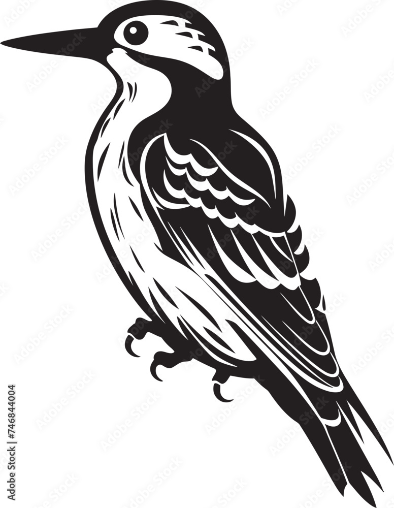 Feathered Finesse Vector Logo with Woodpecker Icon Arboreal Artistry Iconic Woodpecker Emblematic Design Feathered Finesse Vector Logo with Woodpecker Icon Arboreal Artistry Iconic Woodpecker Emblematic Design