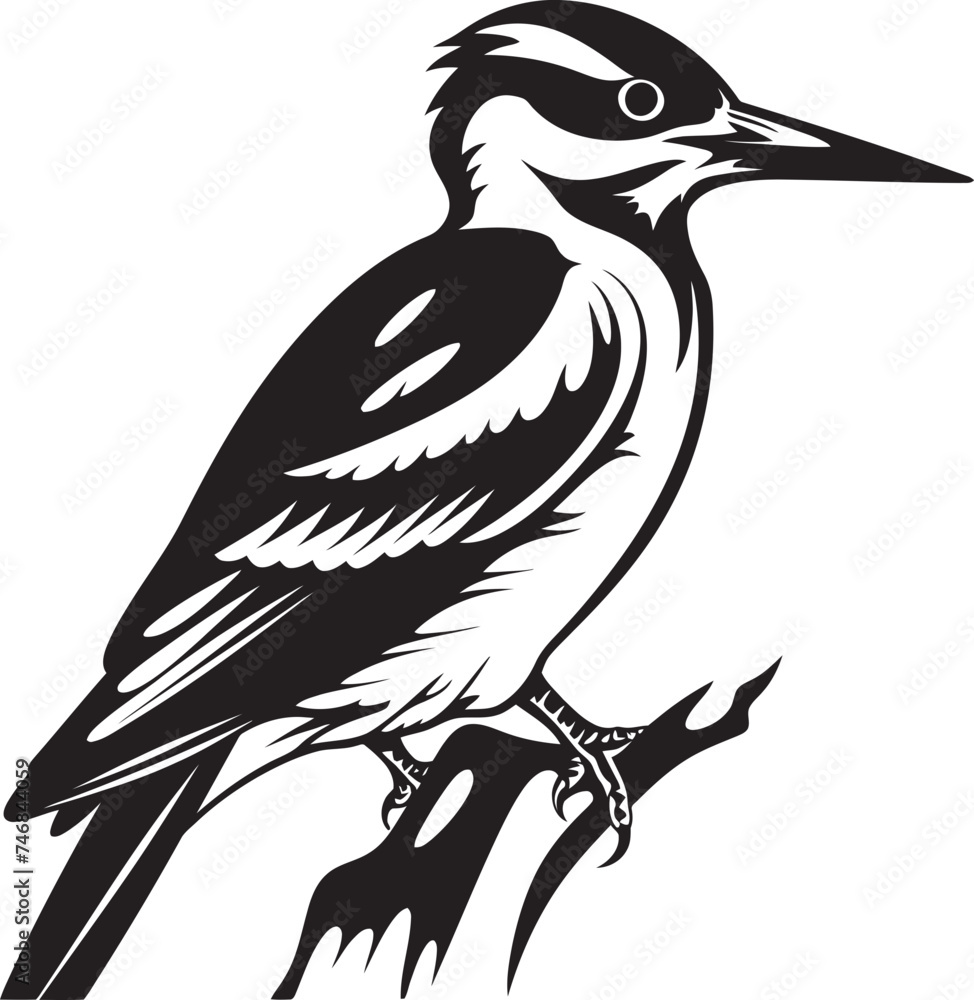 Avian Artistry Woodpecker Symbol Design Vibrant Vigor Vector Logo with Woodpecker Icon Avian Artistry Woodpecker Symbol Design Vibrant Vigor Vector Logo with Woodpecker Icon