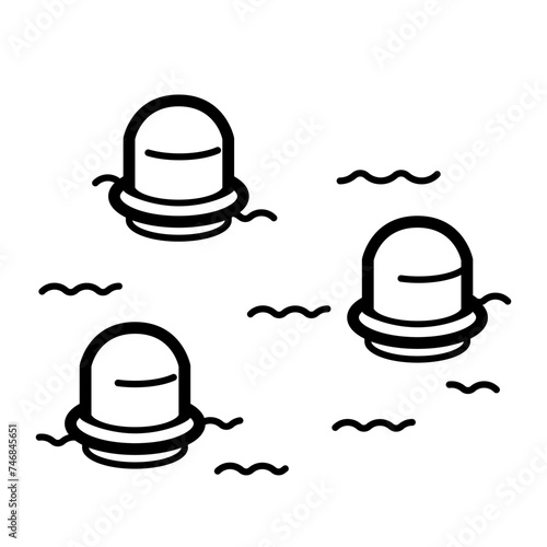 tidal energy buoy icon