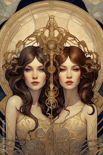 gemini, twins woman