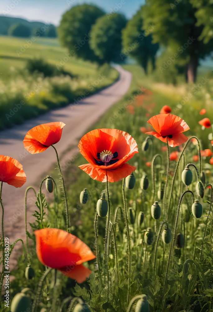 red poppy flower red poppy flower